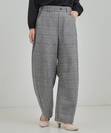 【シューウォーム】チェックカーブパンツ