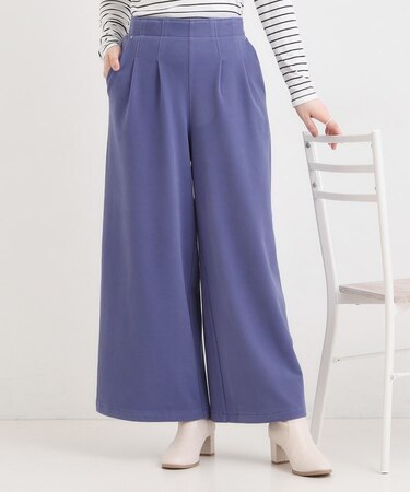 【着丈選べる/きっと虜になる】あったかもちもち ワイドパンツ