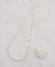 【セレモニー】コーサージュネックレス