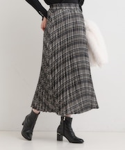 チェックプリーツスカート