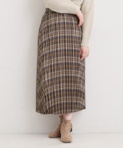 チェックプリーツスカート