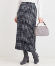 チェックプリーツスカート