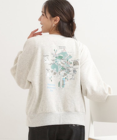 【旭山動物園応援商品】プリント裏起毛スウェット