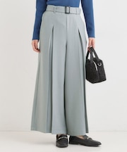 【着丈選べる】ベルト付きワイドパンツ