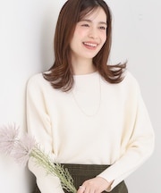 【洗える】もちもちタッチが心地よいドルマンニット