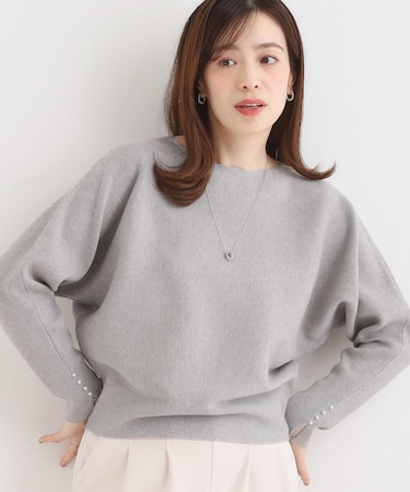 【洗える】もちもちタッチが心地よいドルマンニット