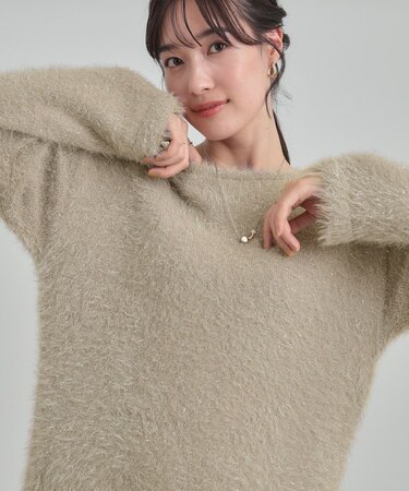 ラメフェザードロストニット