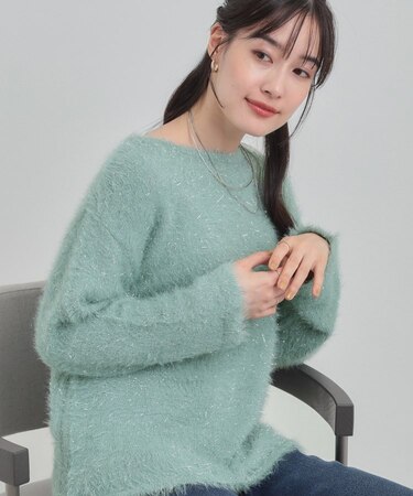 ラメフェザードロストニット