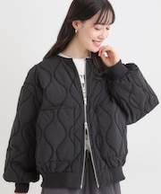 モールキルティング中綿ブルゾン