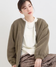 ボアノーカラーブルゾン