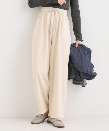 スエード調カーブパンツ