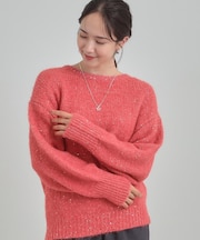 【洗濯機可】キラキラが大人かわいい スパンコールニット