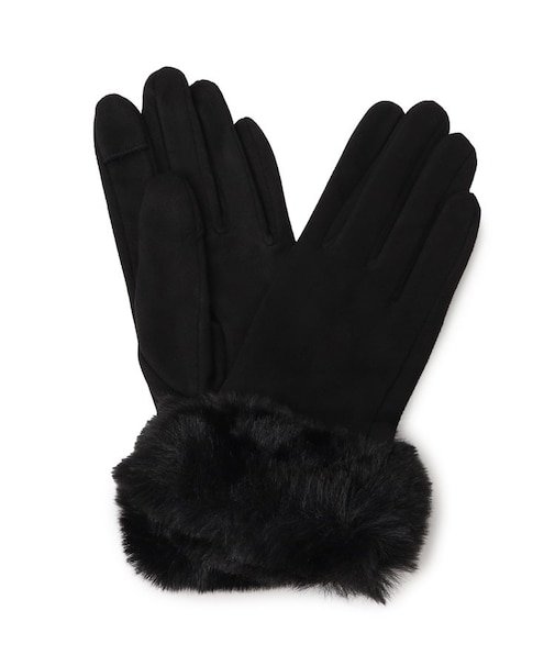 手首フェイクファー五指グローブ