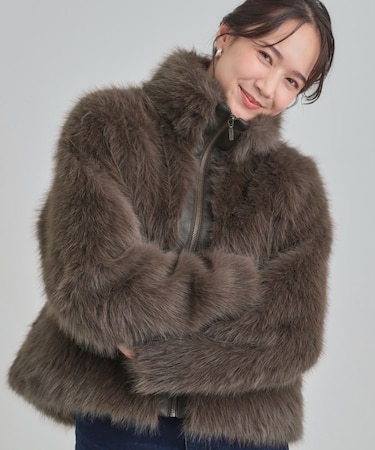 フェイクファーブルゾン