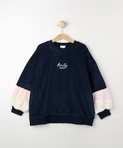 【130-150cm】袖フェイクファープルオーバー