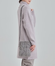 ラメ入りファーミニショルダーバッグ