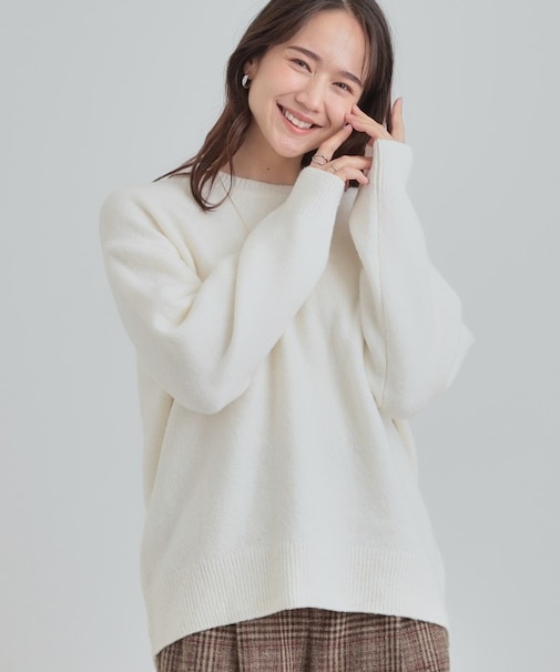 【洗濯機可/S-LL】色違いで欲しくなる ふんわりゆるニット