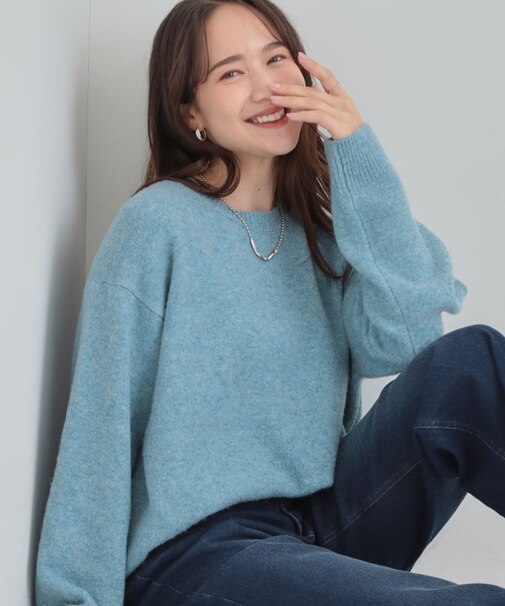 【洗濯機可/S-LL】色違いで欲しくなる ふんわりゆるニット
