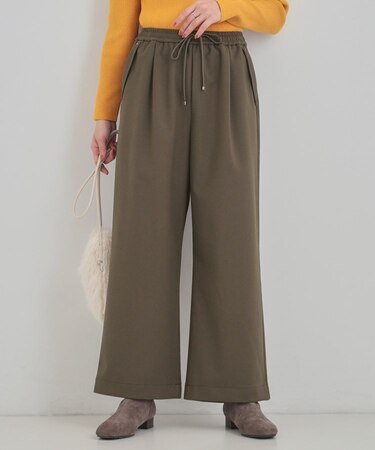 【風を通しにくい】フラップイージーワイドパンツ