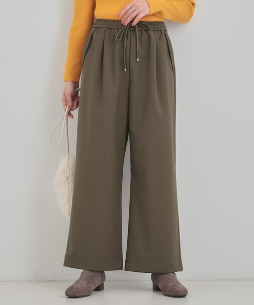 【風を通しにくい】フラップイージーワイドパンツ