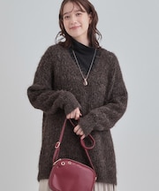 ふわふわタッチ Vネックニットチュニック