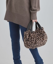 ファー2層2WAYトートバッグ