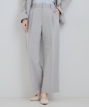 【セットアップ可能】サラっと軽やか ワイドストレートパンツ