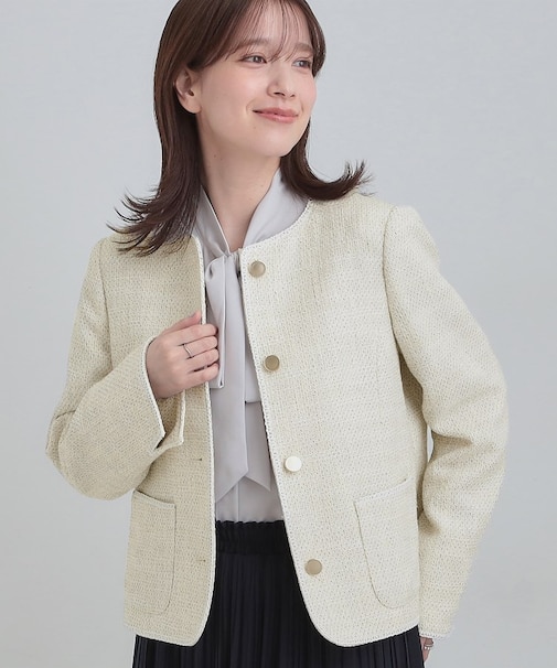 柔らかく軽い ライトツイードジャケット