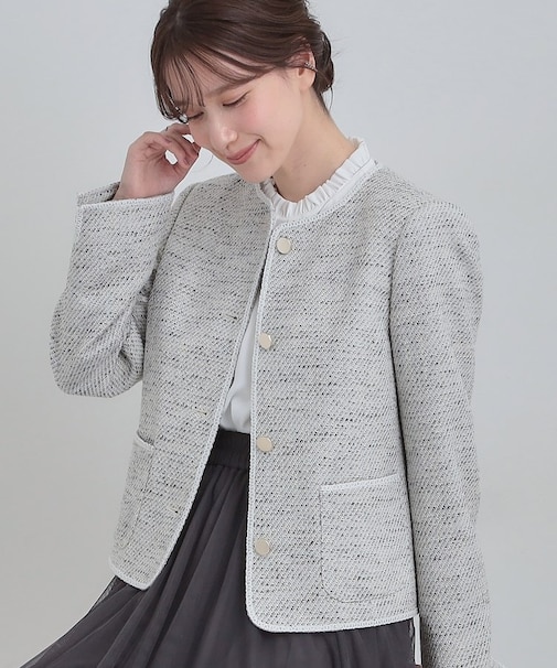 柔らかく軽い ライトツイードジャケット