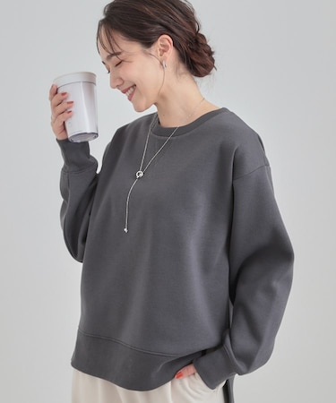 【あったか】ガゼット付き裏起毛スウェット