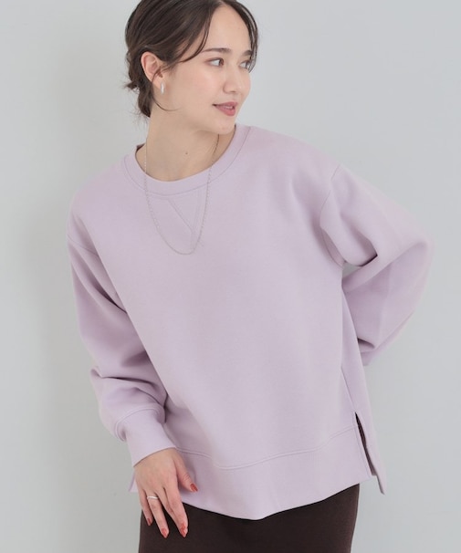 【あったか】ガゼット付き裏起毛スウェット