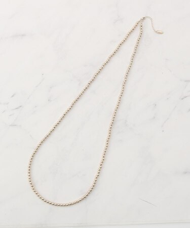 ボールチェーンネックレス