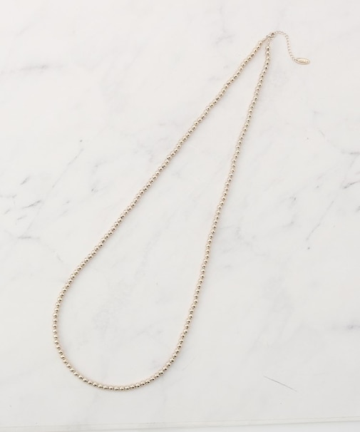 ボールチェーンネックレス