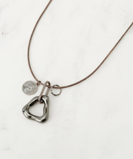 ハートコインひもネックレス
