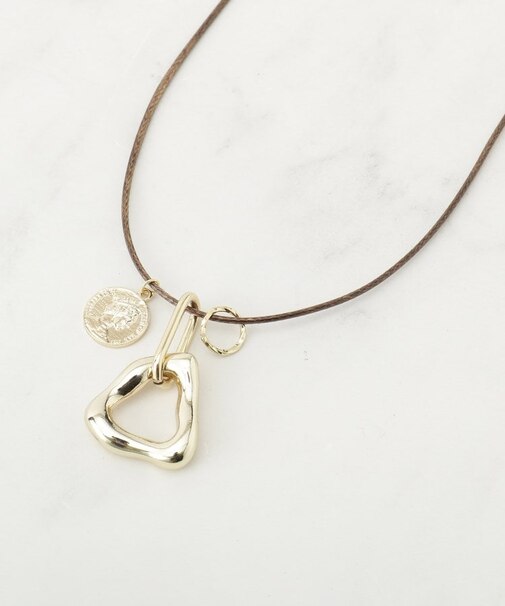 ハートコインひもネックレス