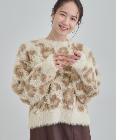柄アソート ロングフェザーニット