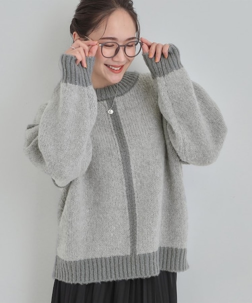 ざっくり感がかわいい ローゲージニット