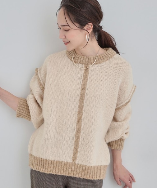 ざっくり感がかわいい ローゲージニット
