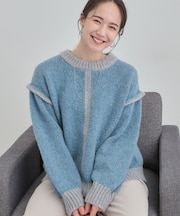 ざっくり感がかわいい ローゲージニット