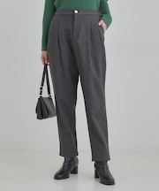 ウールフィール裏起毛テーパード