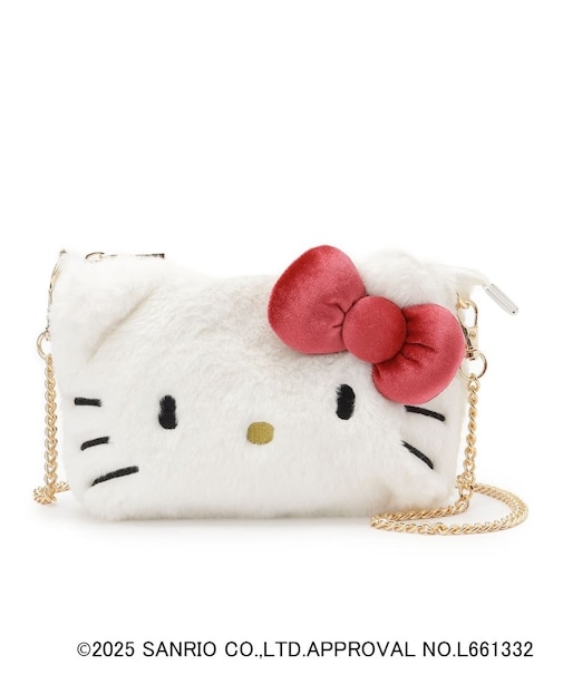 【ハローキティ】2WAYフェイクファーポシェット