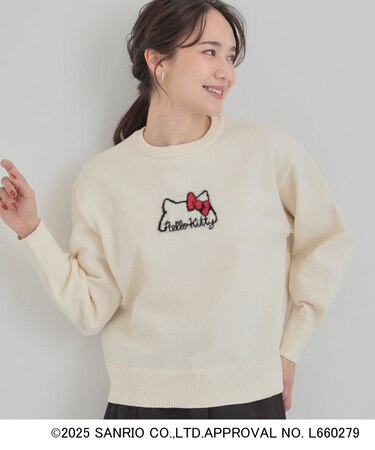 【HELLO KITTY コラボ】スウェットライクニット