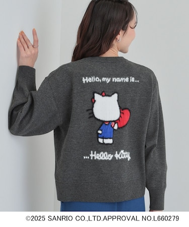 【HELLO KITTY コラボ】もちもちスウェットライクニット