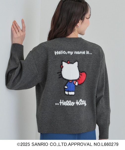【HELLO KITTY コラボ】もちもちスウェットライクニット