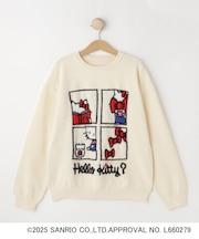 【HELLO KITTYコラボ】スウェットライクニット