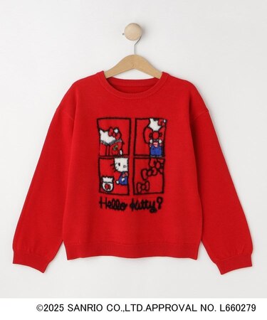 【HELLO KITTYコラボ】スウェットライクニット