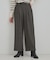 【シューウォーム】デニム風裏起毛ワイドパンツ