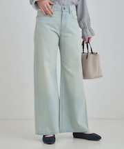 【SHOO・LA・RUE DENIM】体型カバーにも バギーワイドパンツ