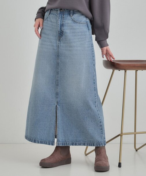 【SHOO・LA・RUE DENIM】シンプルだから使いやすい Aラインスカート