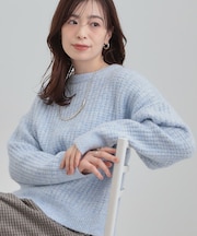 ミックスワッフルニット